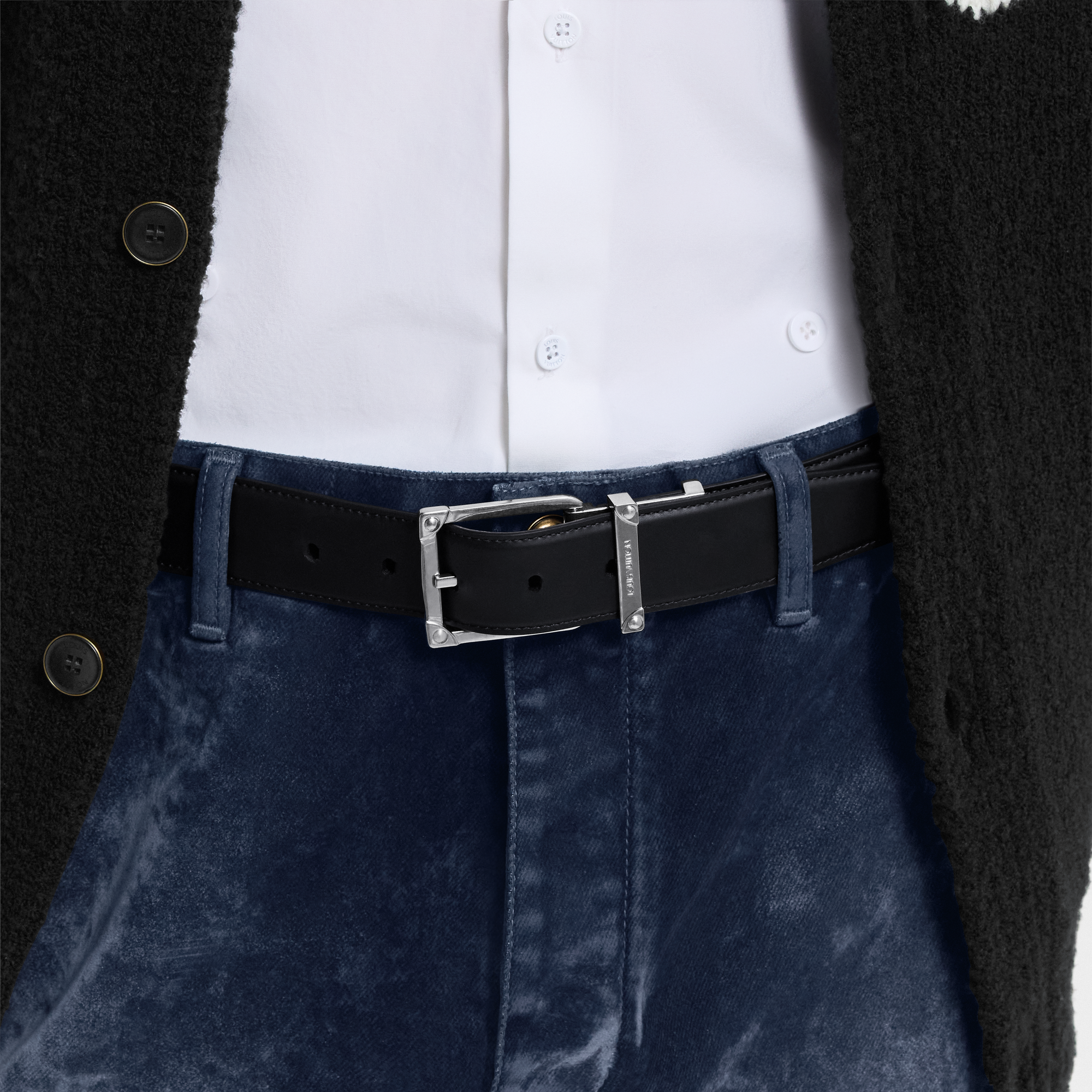 Corner Pin 35mm Reversible Belt  in Men's Accessories Men's Belts collections by Louis Vuitton (Product zoom)